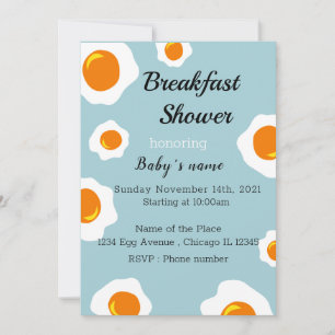 Uitnodiging baby ontbijtfeest