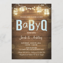 Uitnodiging Baby Q Gezamenlijke BBQ Baby Shower Ru