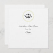 Uitnodiging baby shower (Voorkant / Achterkant)