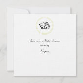 Uitnodiging baby shower (Voorkant)