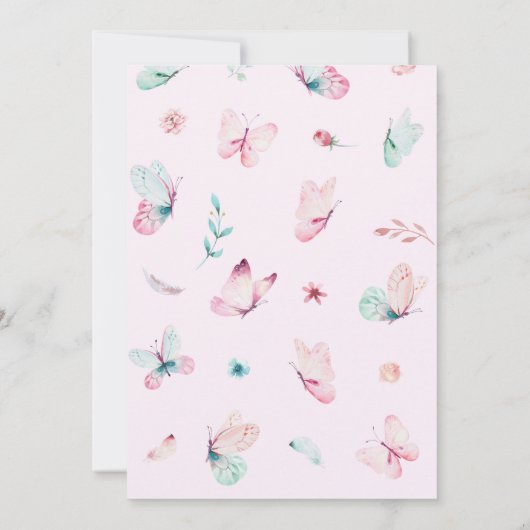 Uitnodiging baby shower. (Achterkant)