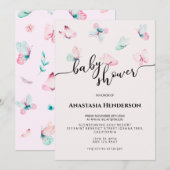 Uitnodiging baby shower. (Voorkant / Achterkant)