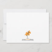 Uitnodiging baby shower - aap (Achterkant)