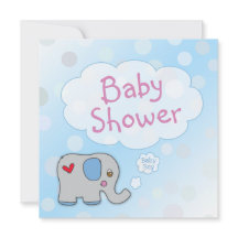 Uitnodiging - Baby Shower - Baby Jongen