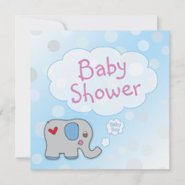 Uitnodiging - Baby Shower - Baby Jongen