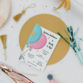 Uitnodiging Baby shower ballon