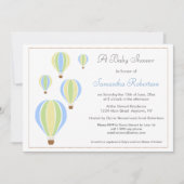 Uitnodiging Baby shower ballon (Voorkant)