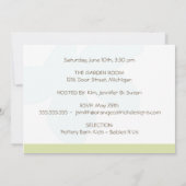 Uitnodiging baby shower - Blauwe Baby (Achterkant)