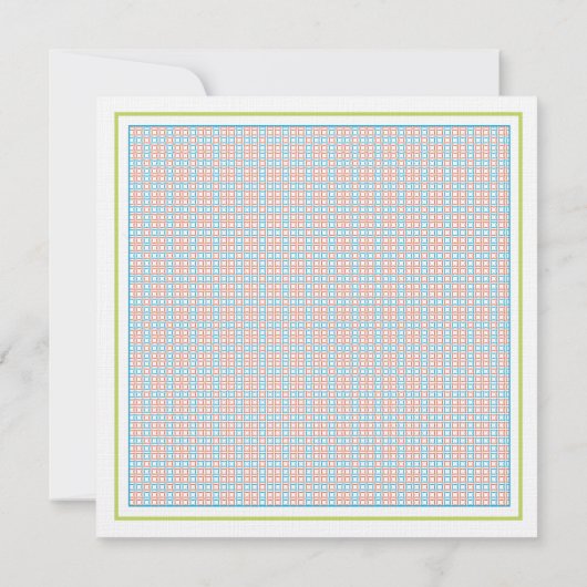 Uitnodiging baby shower - Blauwe en Groene Baby Ow (Achterkant)