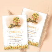 Uitnodiging Baby shower Cowgirl