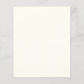 Uitnodiging baby shower, Golden, Animal (Achterkant)