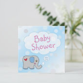 Uitnodiging - Baby Shower - Jongen (Staand voorkant)