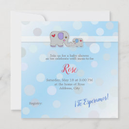 Uitnodiging - Baby Shower - Jongen