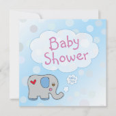 Uitnodiging - Baby Shower - Jongen (Voorkant)