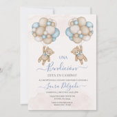 Uitnodiging baby shower jongen (Voorkant)