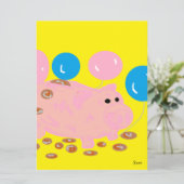 Uitnodiging/Baby shower Kaart (Staand voorkant)