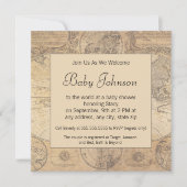 Uitnodiging baby shower - kaartthema (Voorkant)