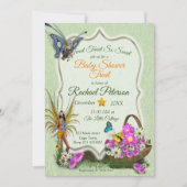 Uitnodiging Baby shower lente (Voorkant)