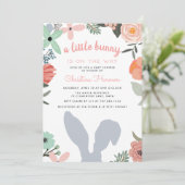 Uitnodiging Baby shower lente-aankomst (Staand voorkant)