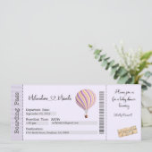 Uitnodiging baby shower, mam om uitnodiging te wor (Staand voorkant)