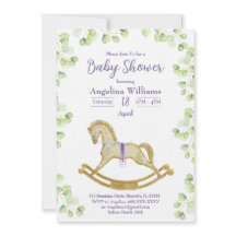 Uitnodiging baby shower met charmante design.