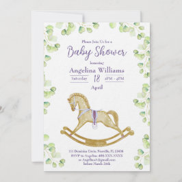 Uitnodiging baby shower met charmante design.