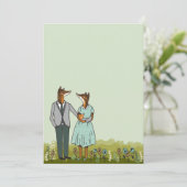 Uitnodiging baby shower/nieuwe babyaankondiging (Staand voorkant)