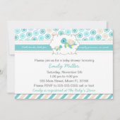 Uitnodiging Baby shower om te schilderen Unisex Bl (Voorkant)