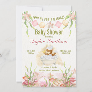 Uitnodiging Baby shower Shower Time