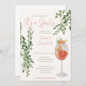 Uitnodiging Baby shower/Strooi/Spritz (Voorkant / Achterkant)