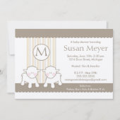 Uitnodiging baby shower - Twinden (Voorkant)