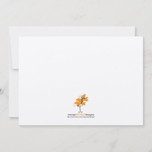 Uitnodiging baby shower - Twinden (Achterkant)