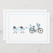 Uitnodiging baby shower - Twinden (Voorkant / Achterkant)