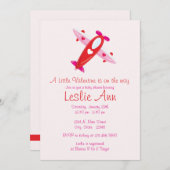 Uitnodiging Baby shower Valentijn (Voorkant / Achterkant)