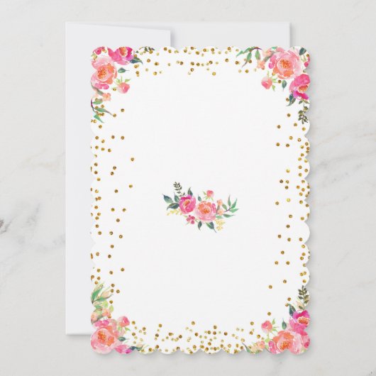 Uitnodiging Baby shower voorjaar Pasen (Achterkant)