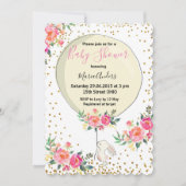 Uitnodiging Baby shower voorjaar Pasen (Voorkant)