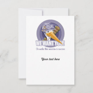 Uitnodiging baby shower werving