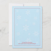 Uitnodiging baby shower - Winter Baby Owl (Achterkant)