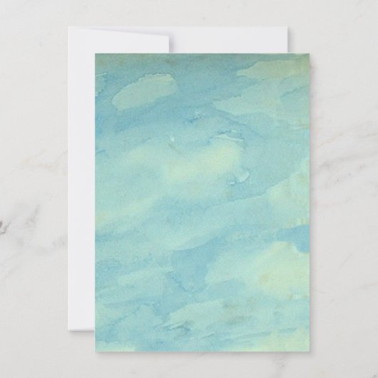 Uitnodiging Baby shower Woodland Mountain (Achterkant)