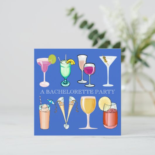 Uitnodiging Bachelorette (Staand voorkant)