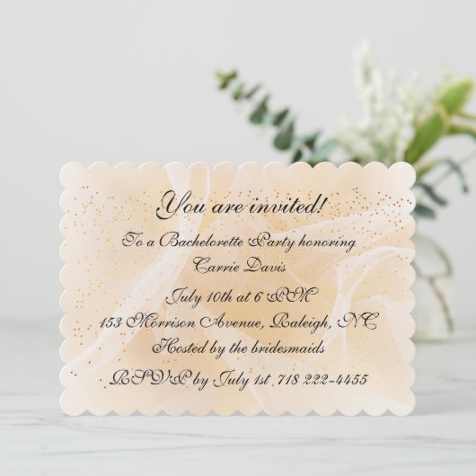 Uitnodiging Bachelorette (Staand voorkant)