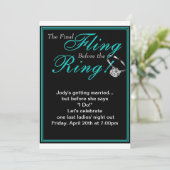 Uitnodiging Bachelorette (Staand voorkant)