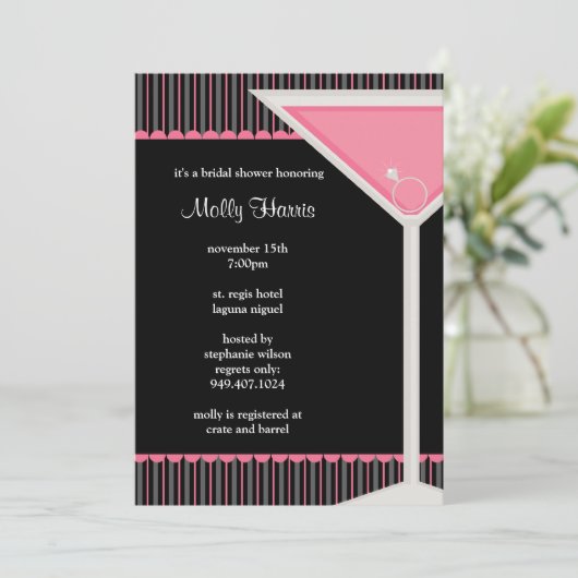 Uitnodiging Bachelorette (Staand voorkant)