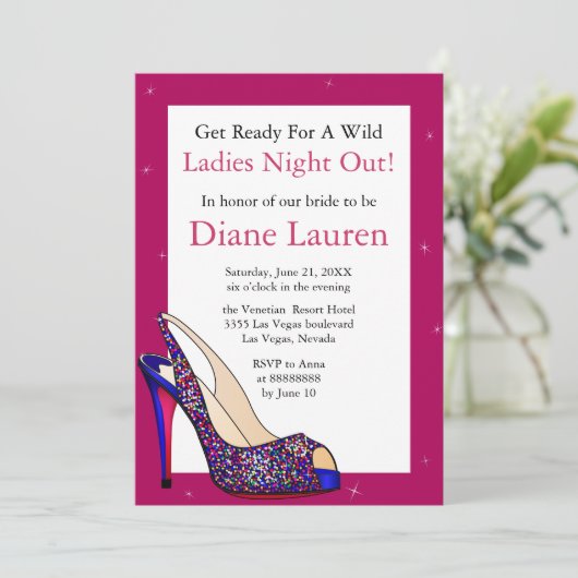 Uitnodiging Bachelorette (Staand voorkant)