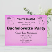 Uitnodiging Bachelorette (Staand voorkant)