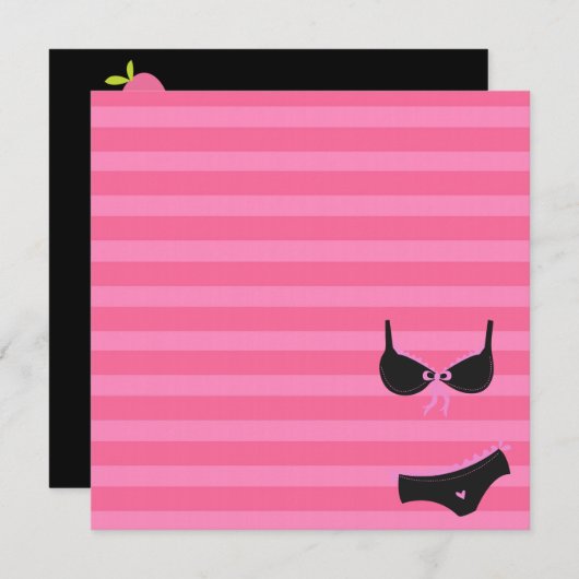 Uitnodiging Bachelorette (Voorkant / Achterkant)