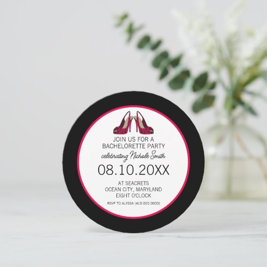 Uitnodiging Bachelorette (Staand voorkant)