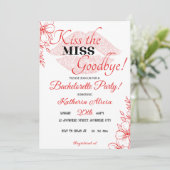 Uitnodiging Bachelorette (Staand voorkant)