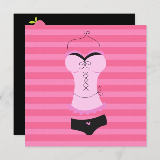 Uitnodiging Bachelorette (Voorkant / Achterkant)