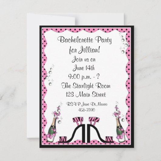 Uitnodiging Bachelorette (Voorkant)